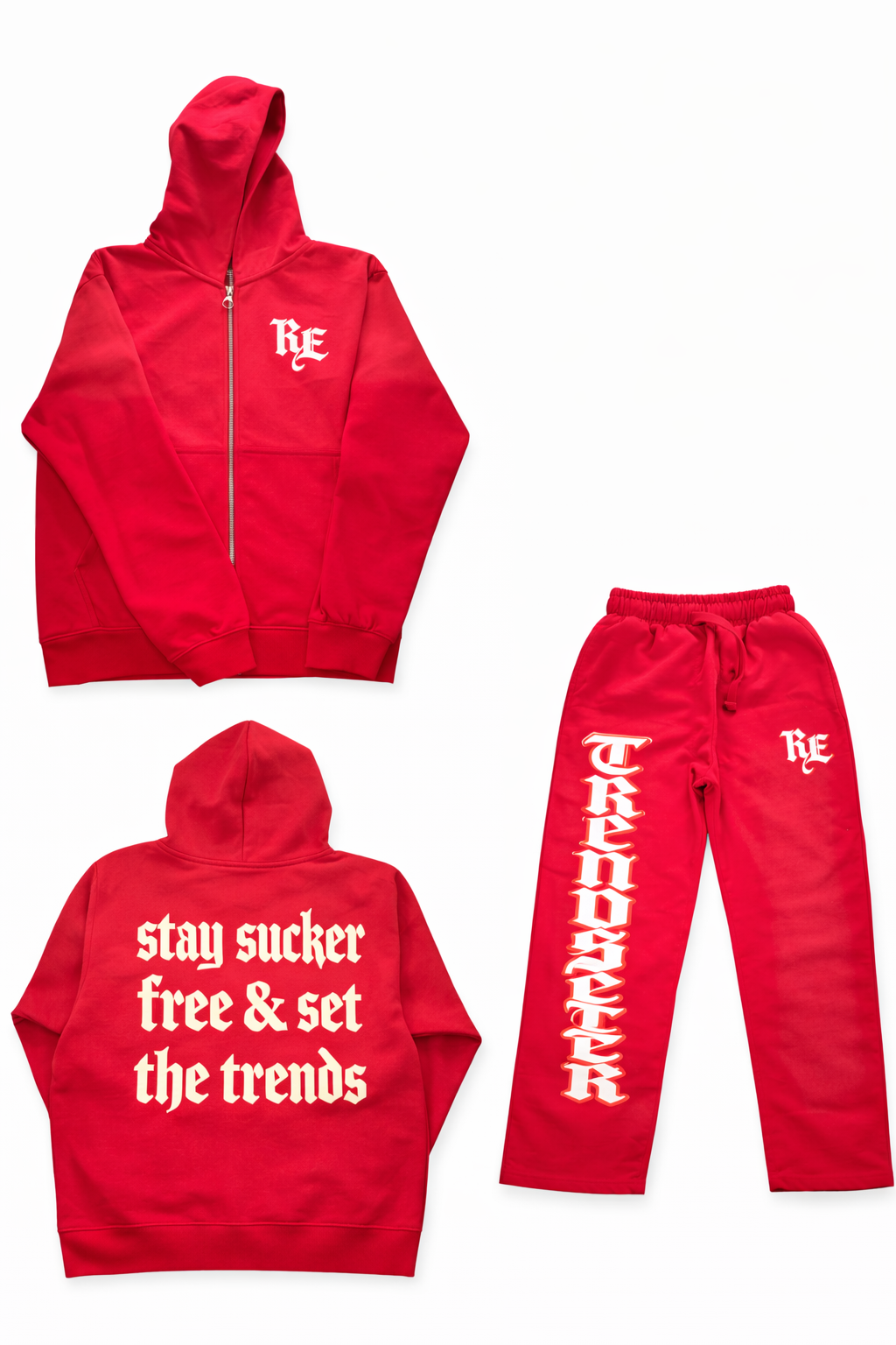 Red RE Trendsetter Sweatsuit